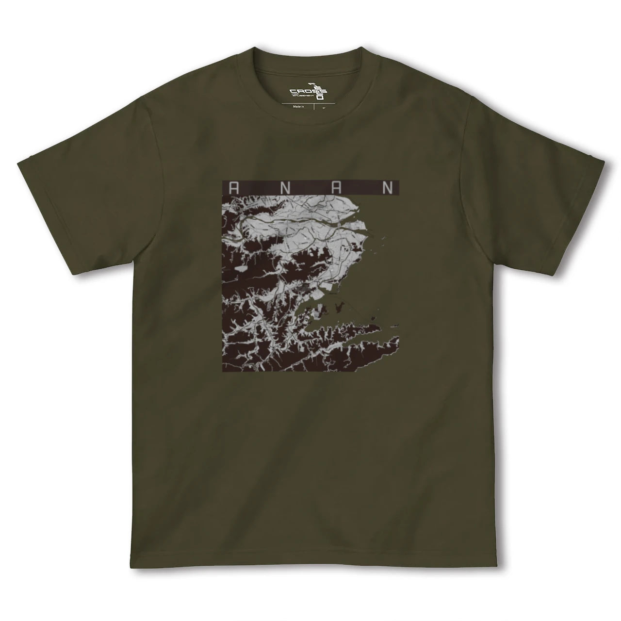 【阿南(徳島県)】地図柄ヘビーウェイトTシャツ