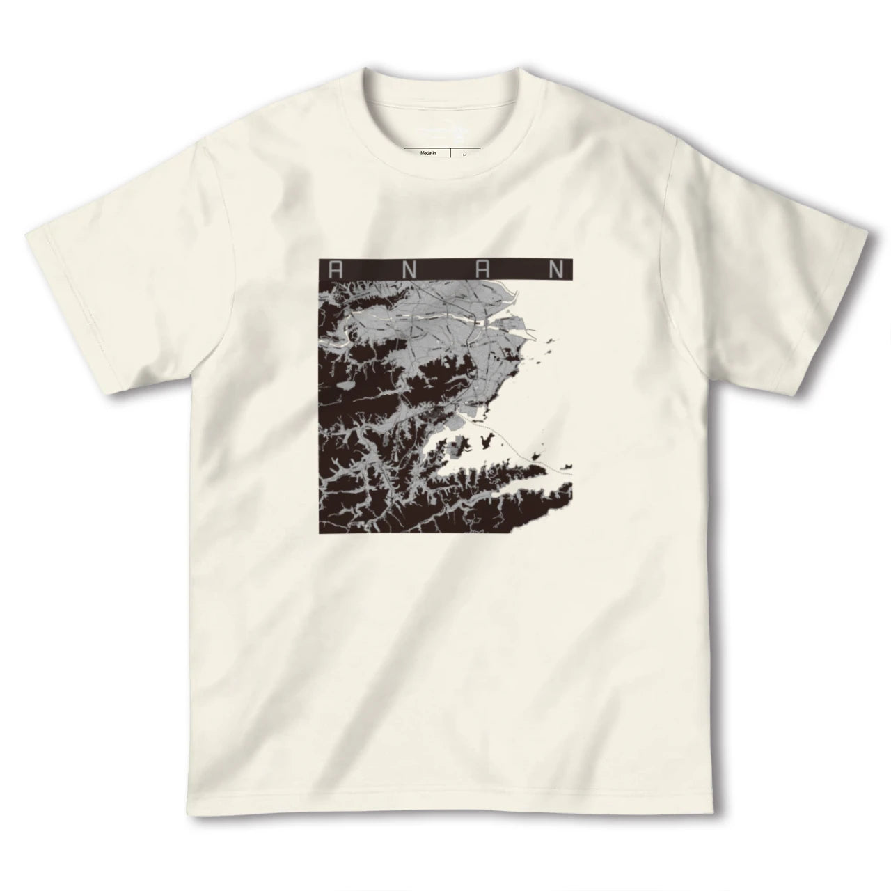 【阿南(徳島県)】地図柄ヘビーウェイトTシャツ
