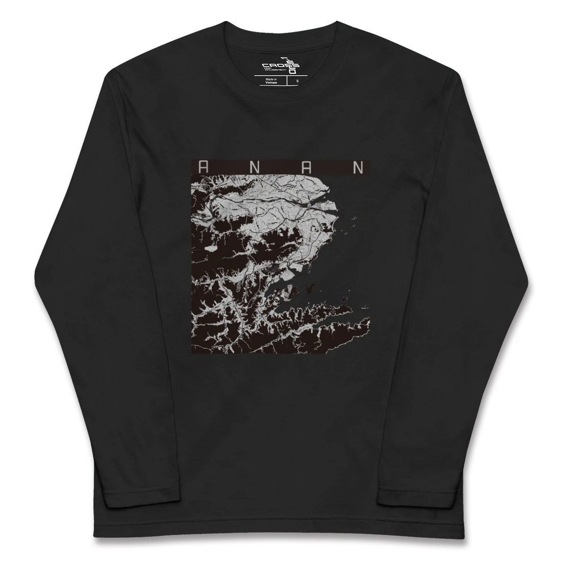 【阿南(徳島県)】地図柄ロングスリーブTシャツ