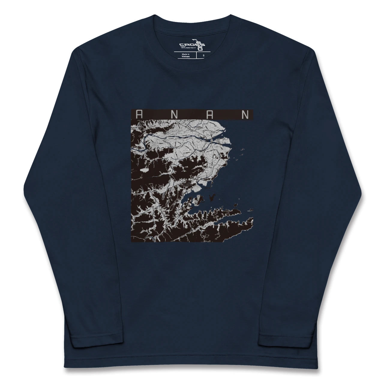 【阿南(徳島県)】地図柄ロングスリーブTシャツ