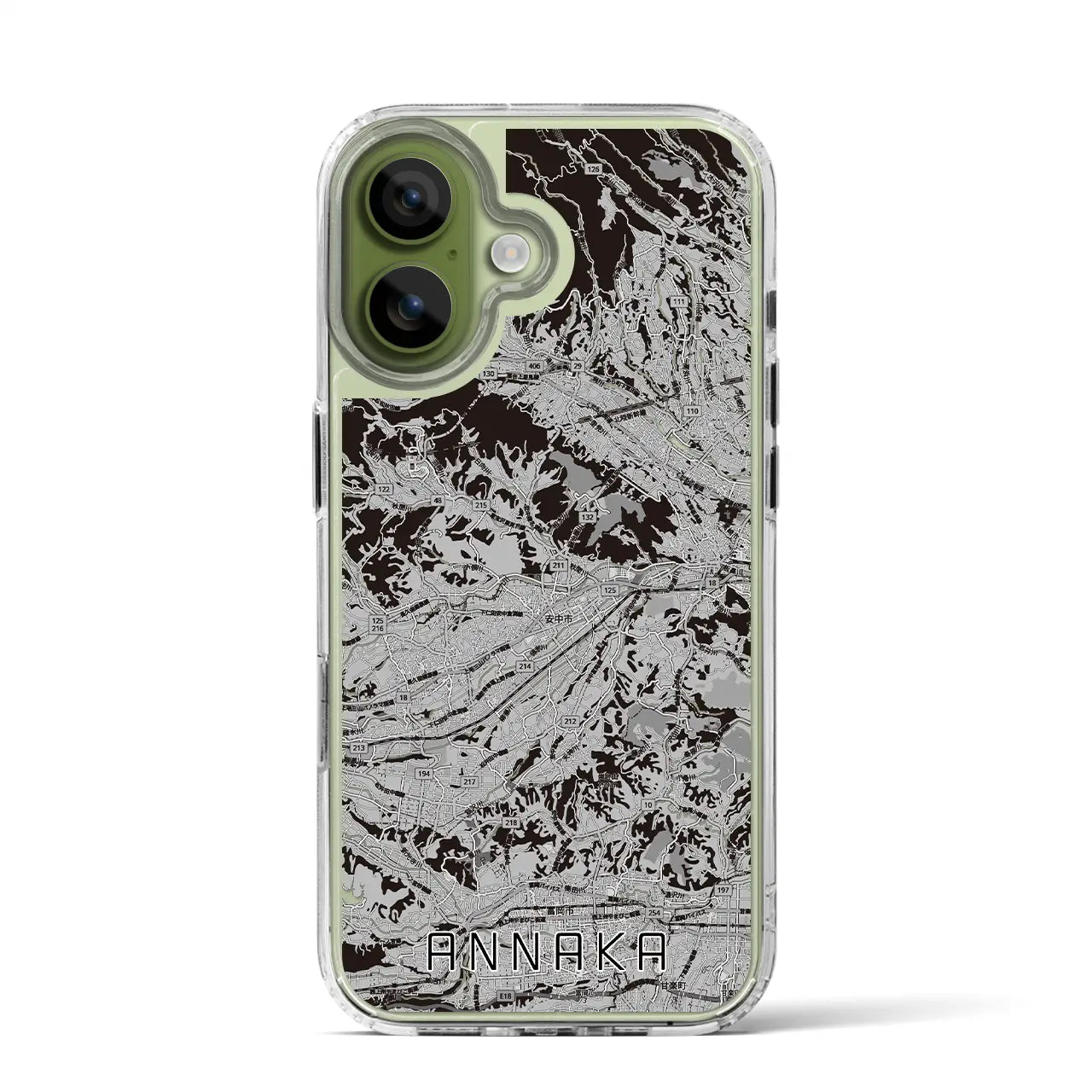 【安中(群馬県)】地図柄iPhoneケース(MagSafeタイプ)