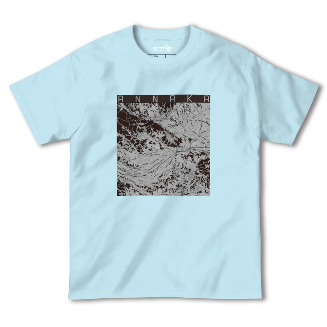 【安中(群馬県)】地図柄ヘビーウェイトTシャツ