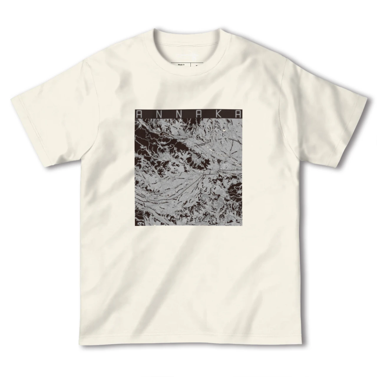 【安中(群馬県)】地図柄ヘビーウェイトTシャツ