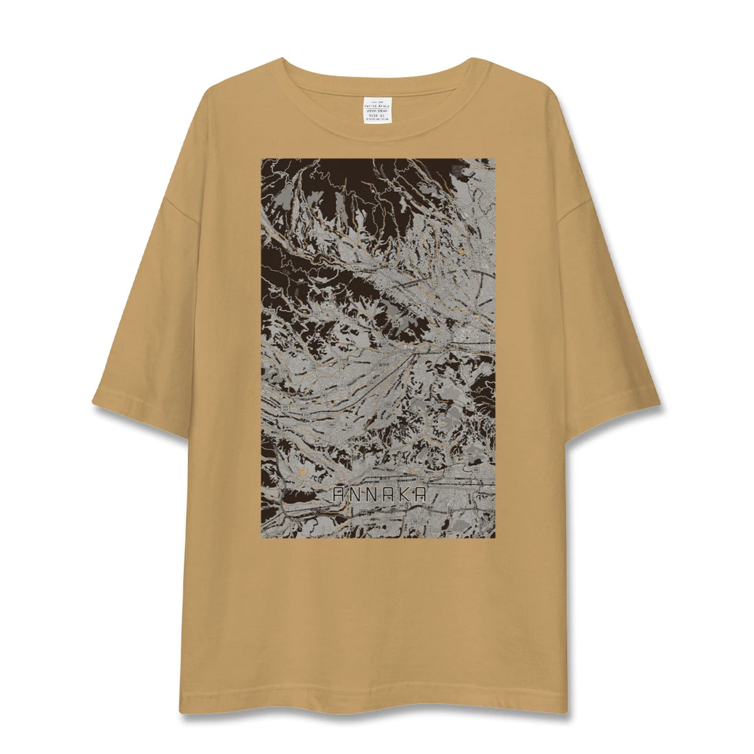 【安中(群馬県)】地図柄ビッグシルエットTシャツ