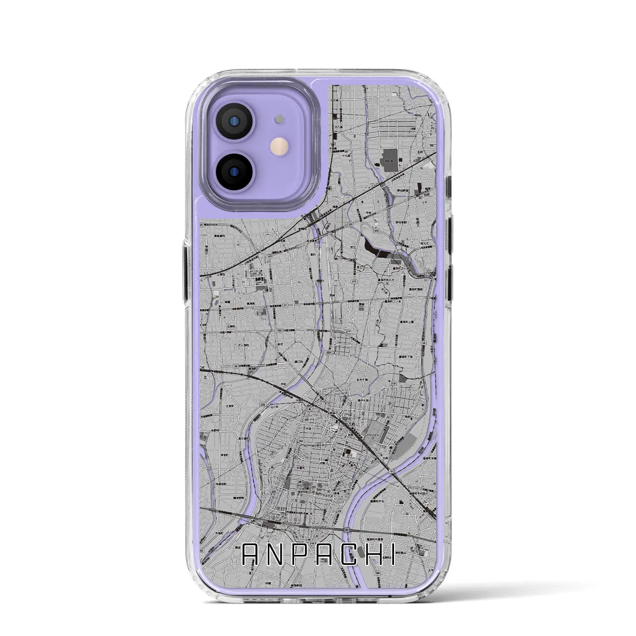 【安八(岐阜県)】地図柄iPhoneケース(MagSafeタイプ)