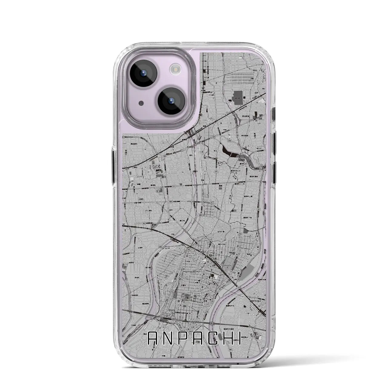 【安八(岐阜県)】地図柄iPhoneケース(MagSafeタイプ)
