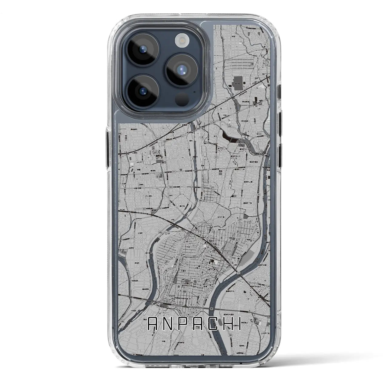 【安八(岐阜県)】地図柄iPhoneケース(MagSafeタイプ)