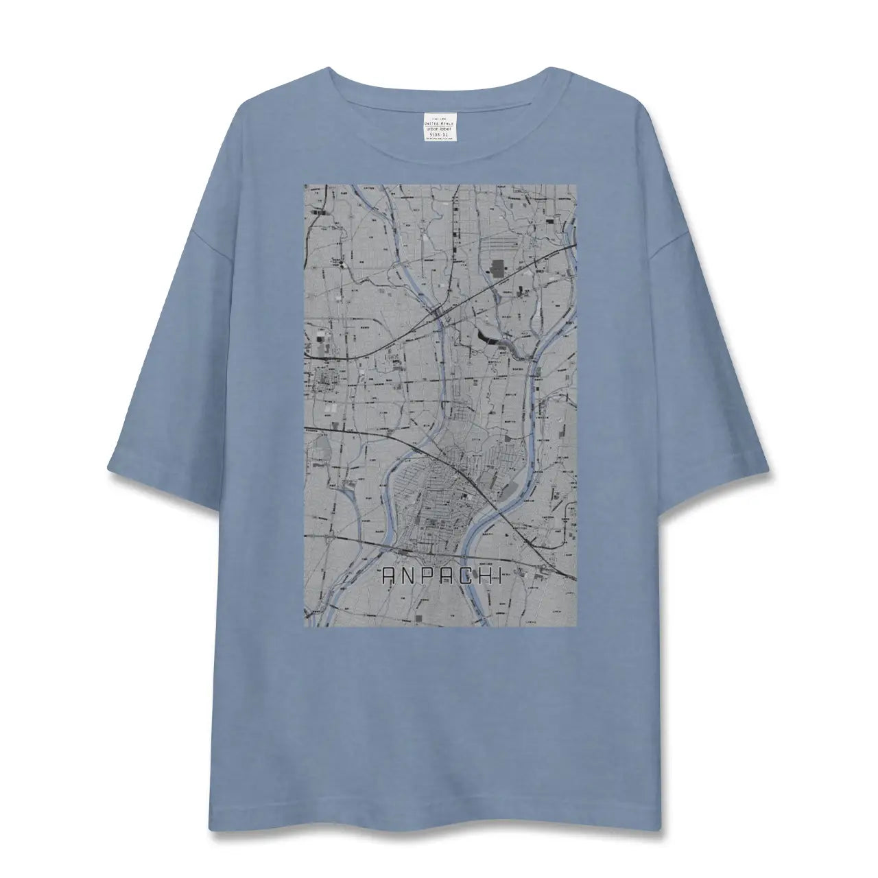 【安八(岐阜県)】地図柄ビッグシルエットTシャツ