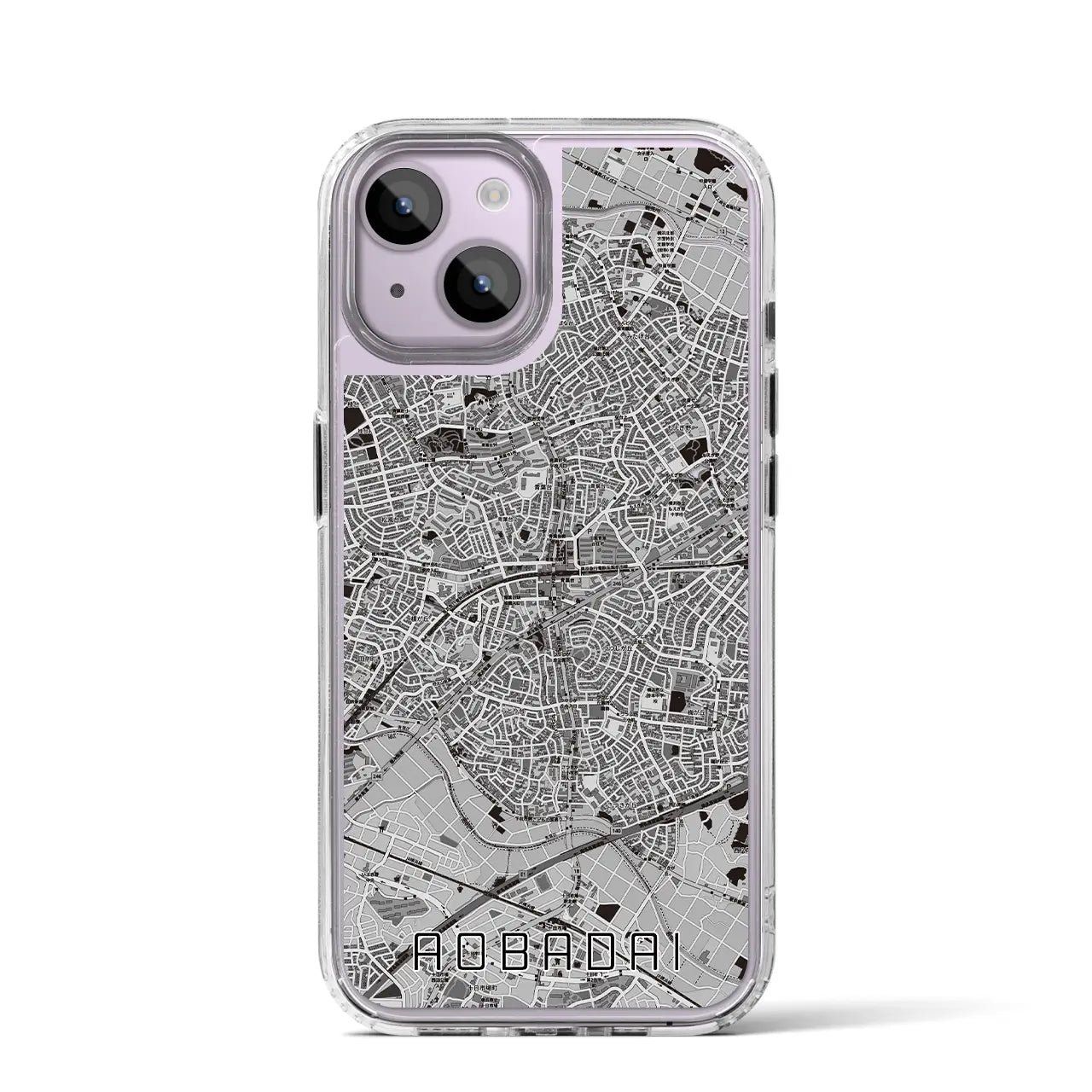 【青葉台(神奈川県)】地図柄iPhoneケース(MagSafeタイプ)