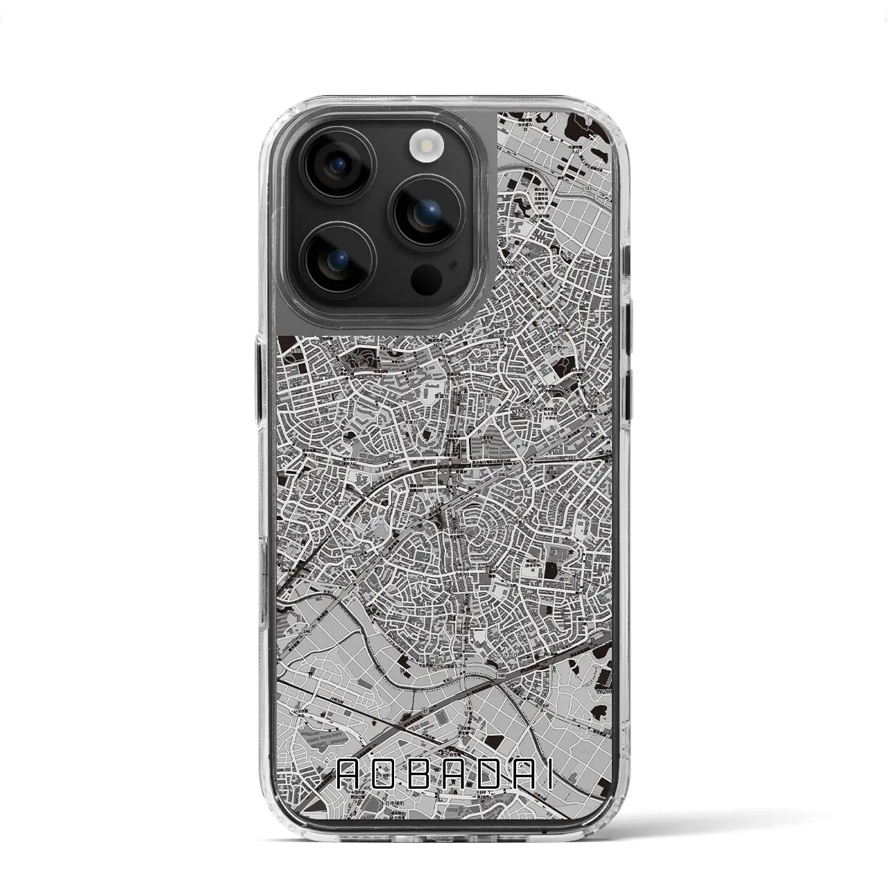 【青葉台(神奈川県)】地図柄iPhoneケース(MagSafeタイプ)