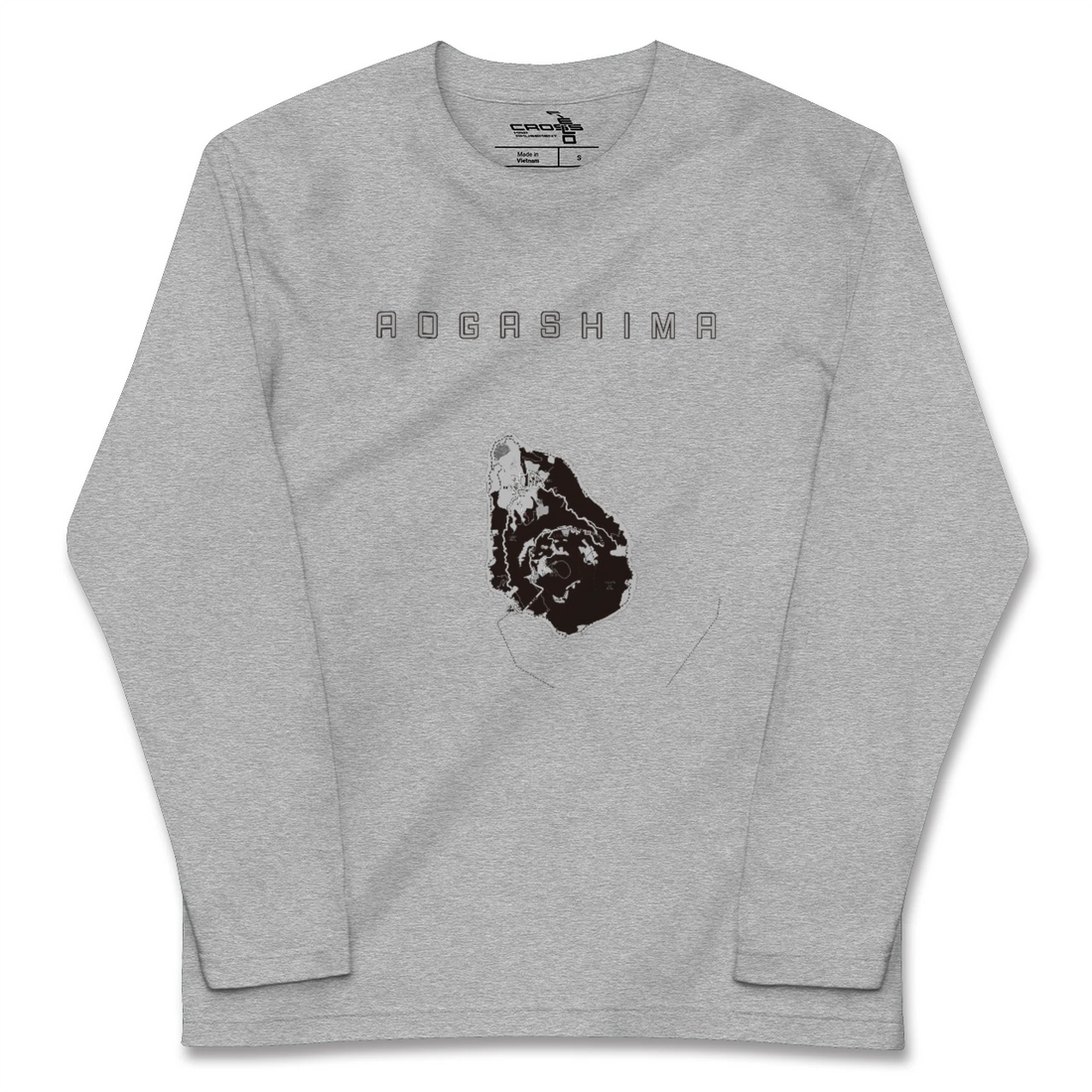 【青ヶ島(東京都)】地図柄ロングスリーブTシャツ