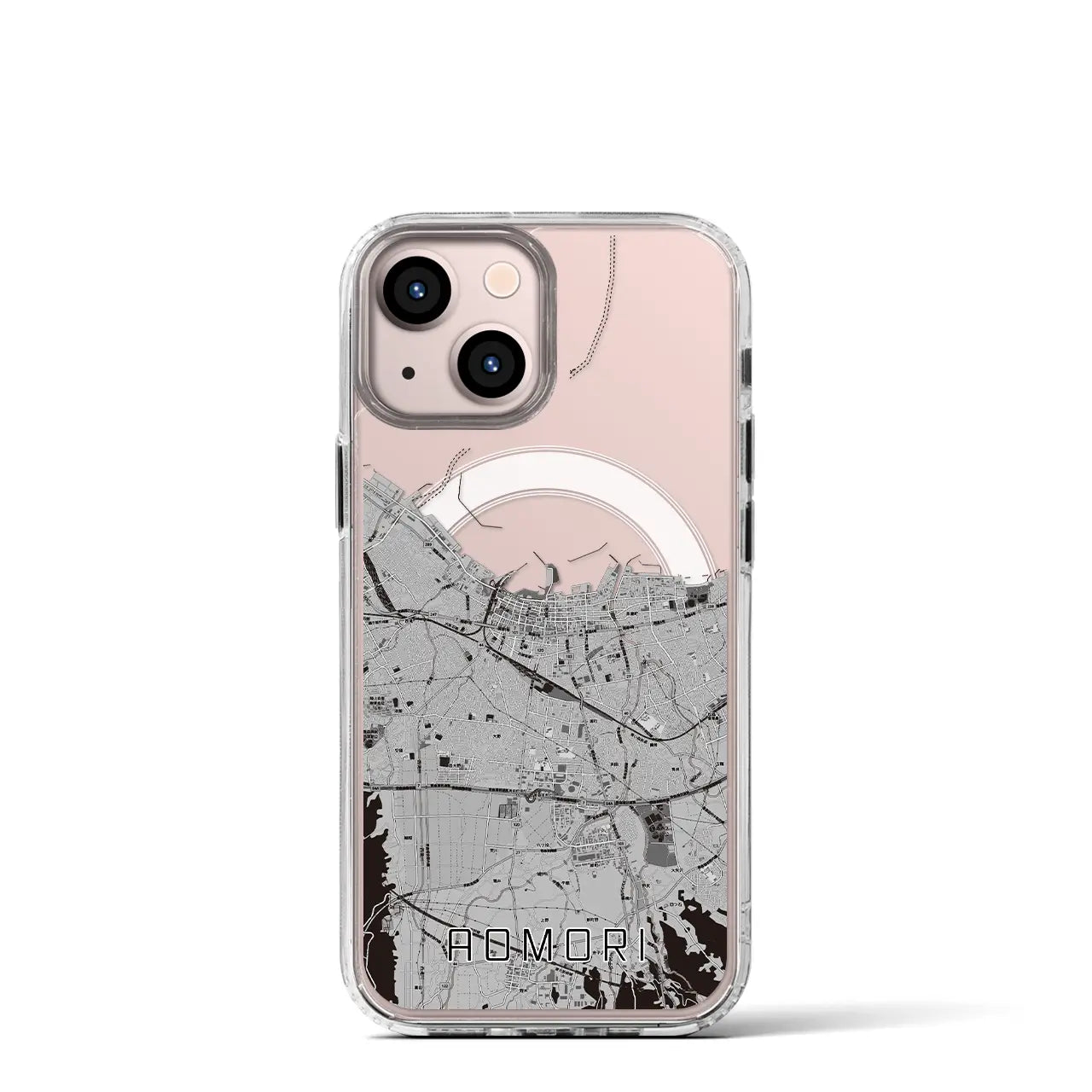 【青森2(青森県)】地図柄iPhoneケース(MagSafeタイプ)