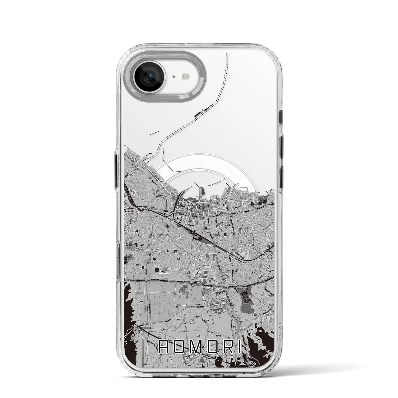 【青森2(青森県)】地図柄iPhoneケース(MagSafeタイプ)