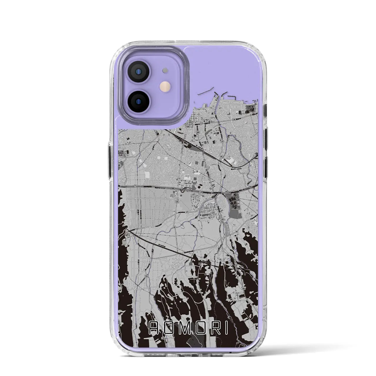 【青森(青森県)】地図柄iPhoneケース(MagSafeタイプ)