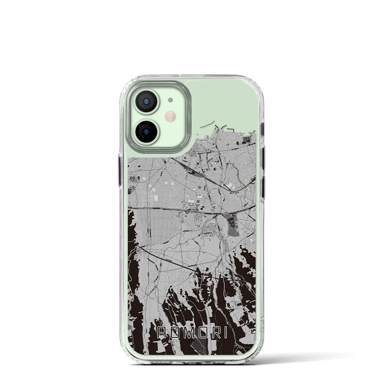 【青森(青森県)】地図柄iPhoneケース(MagSafeタイプ)