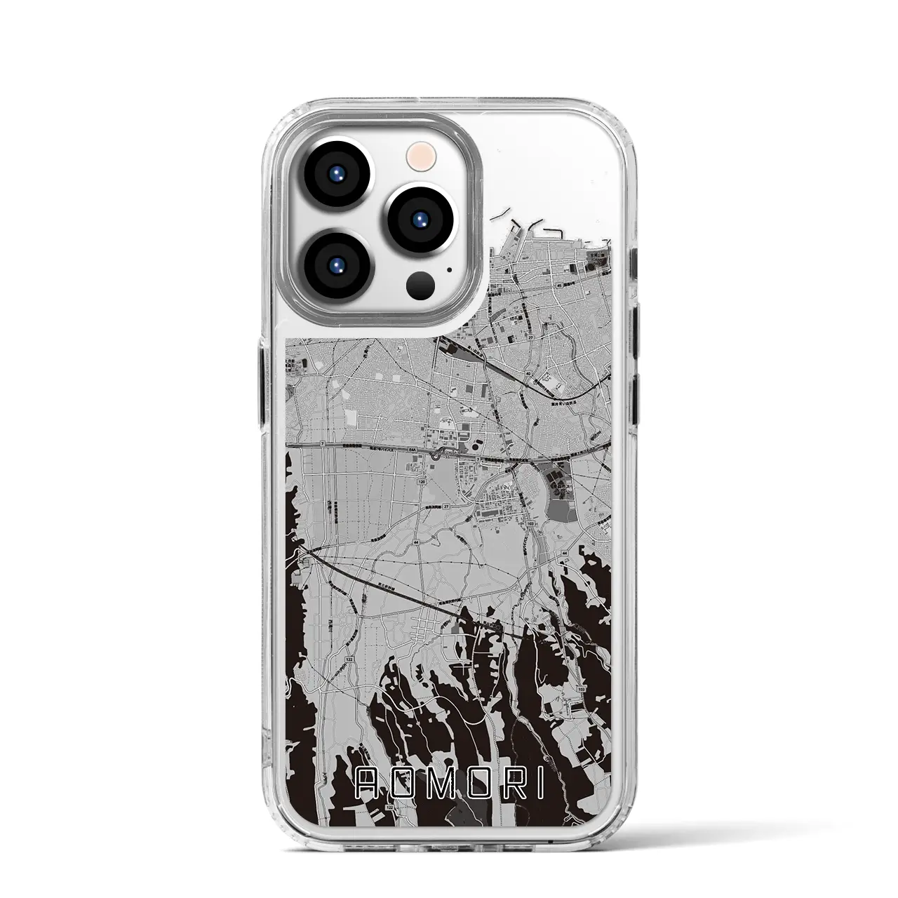 【青森(青森県)】地図柄iPhoneケース(MagSafeタイプ)