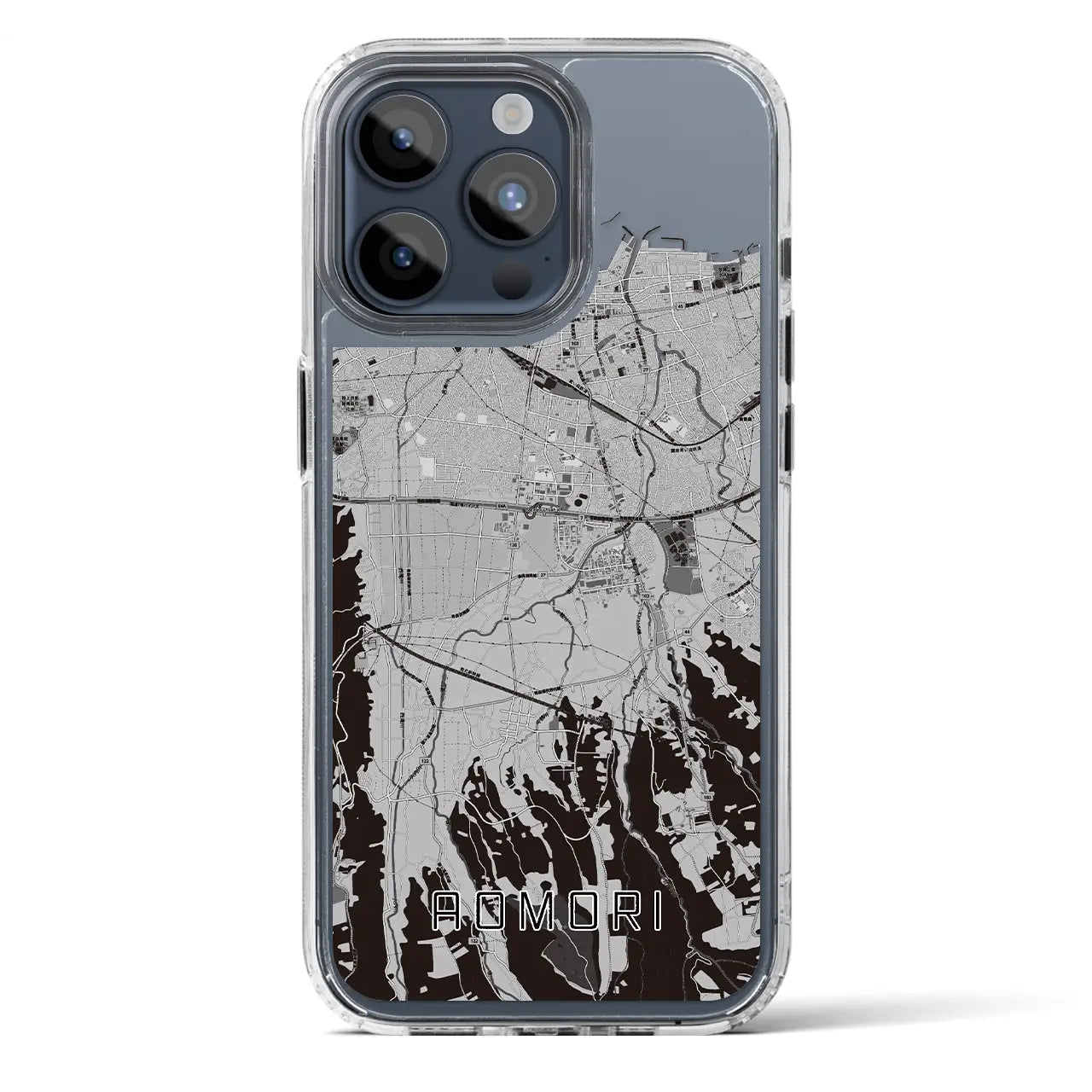 【青森(青森県)】地図柄iPhoneケース(MagSafeタイプ)