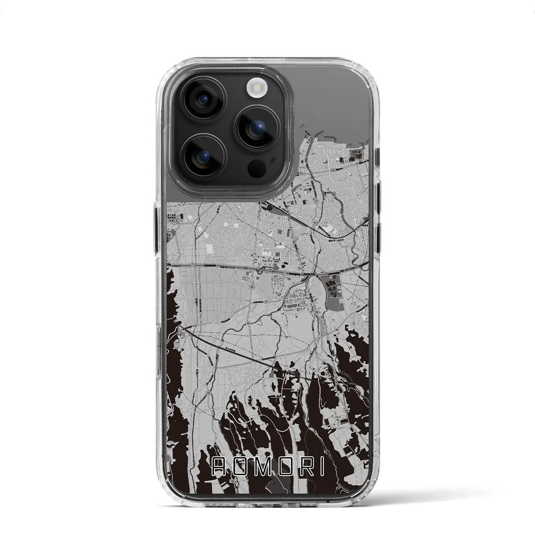 【青森(青森県)】地図柄iPhoneケース(MagSafeタイプ)