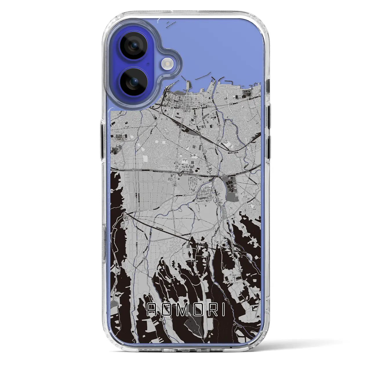 【青森(青森県)】地図柄iPhoneケース(MagSafeタイプ)