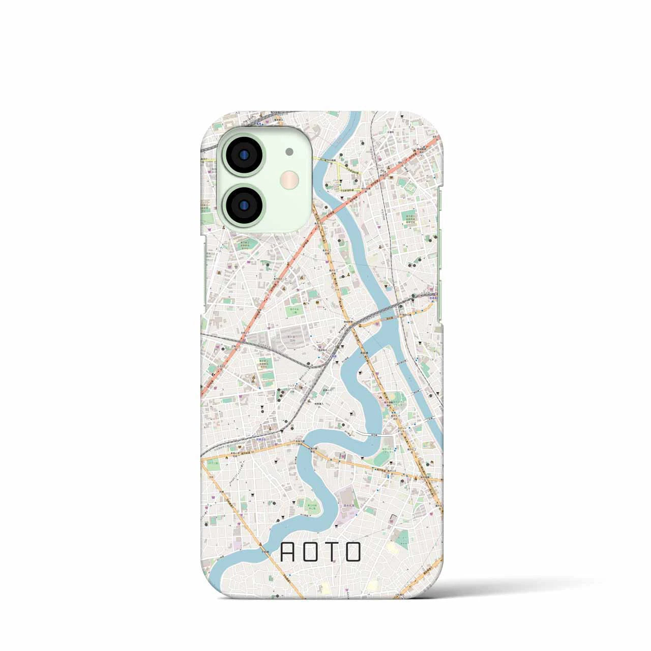 【青砥(東京都)】地図柄iPhoneケース(バックカバータイプ)