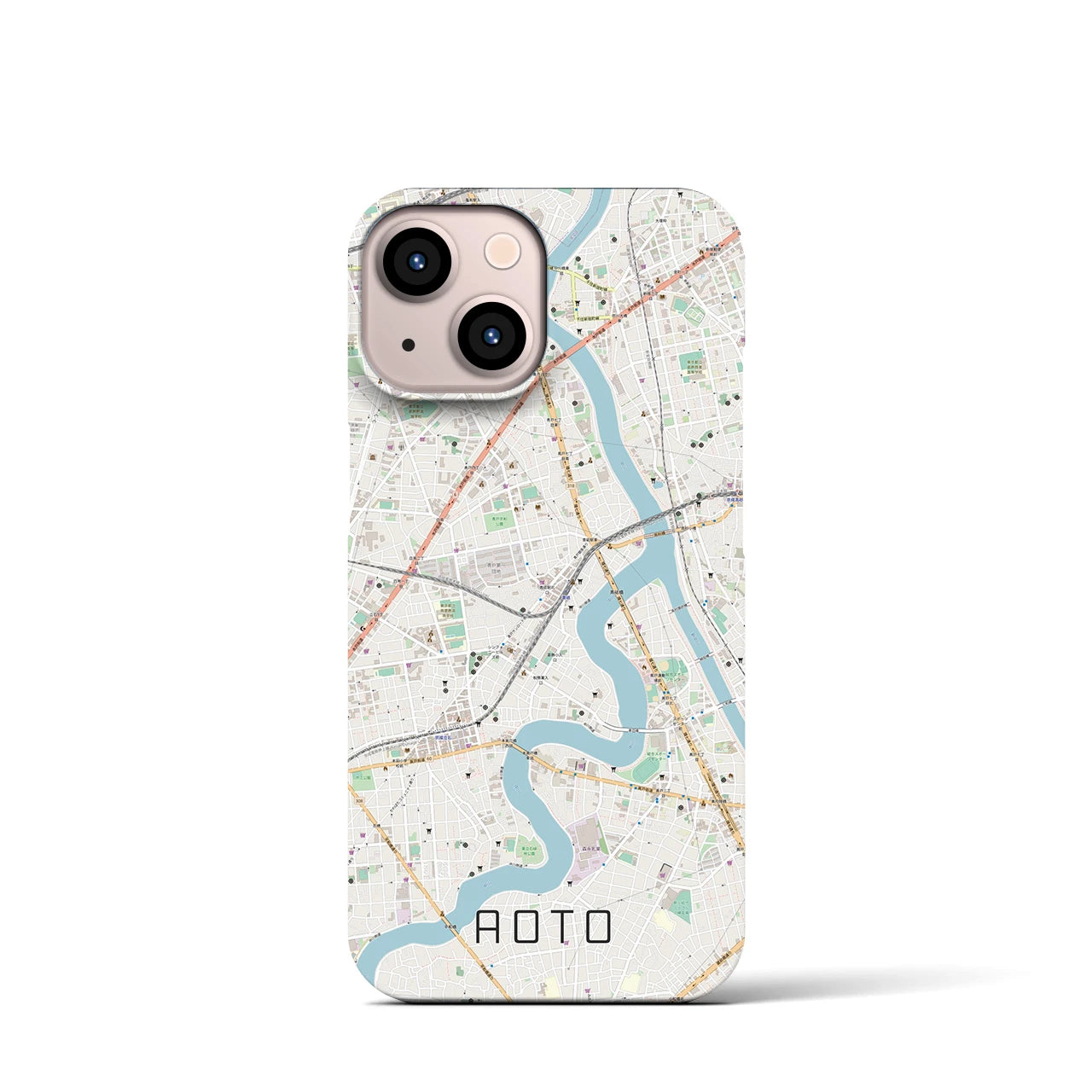 【青砥(東京都)】地図柄iPhoneケース(バックカバータイプ)