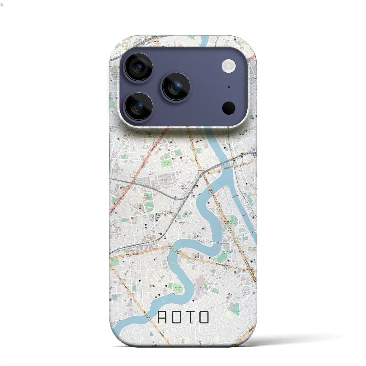 【青砥(東京都)】地図柄iPhoneケース(バックカバータイプ)