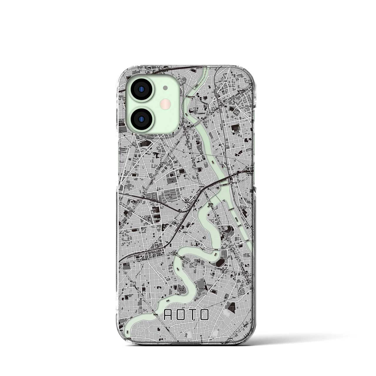 【青砥(東京都)】地図柄iPhoneケース(クリアタイプ)