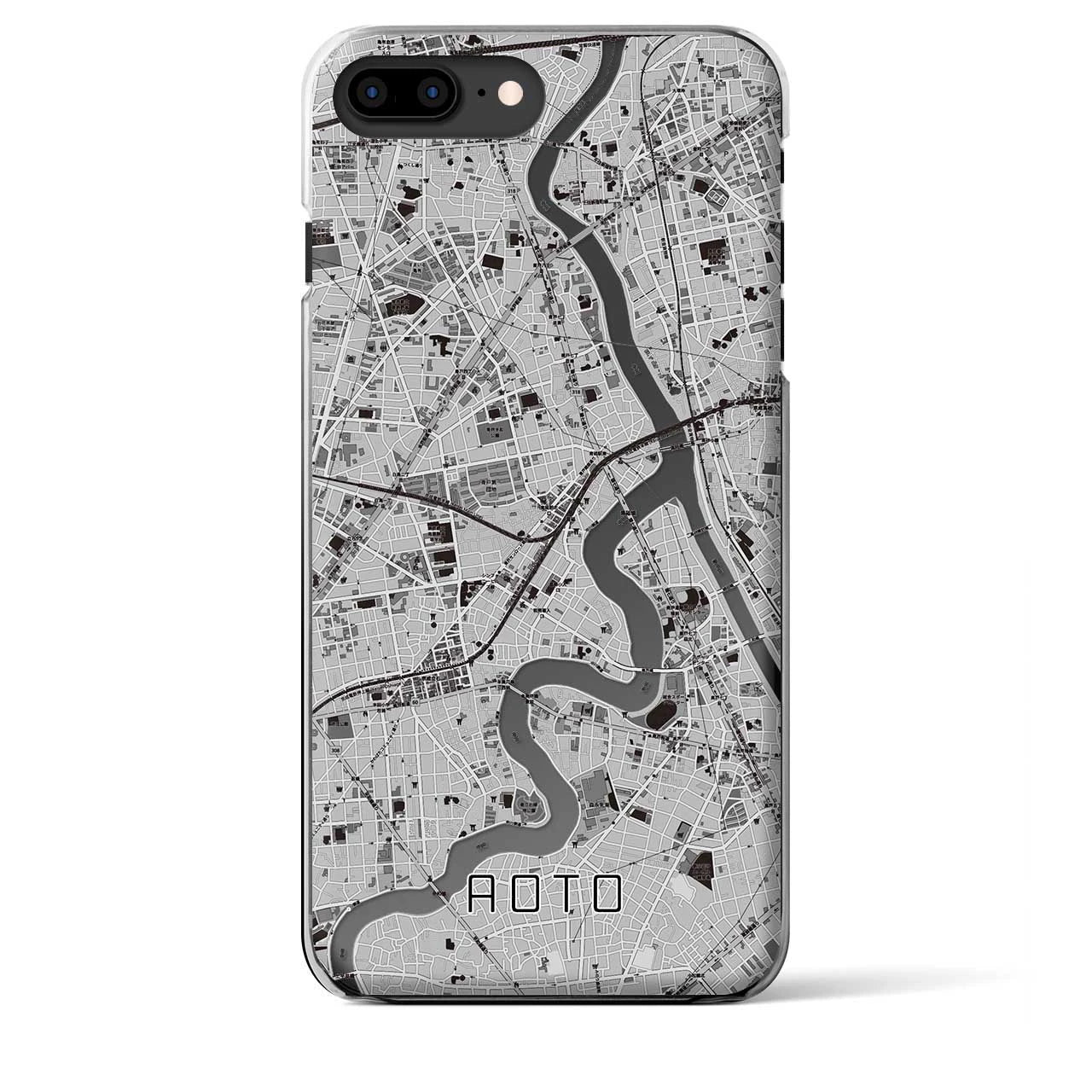 【青砥(東京都)】地図柄iPhoneケース(クリアタイプ)