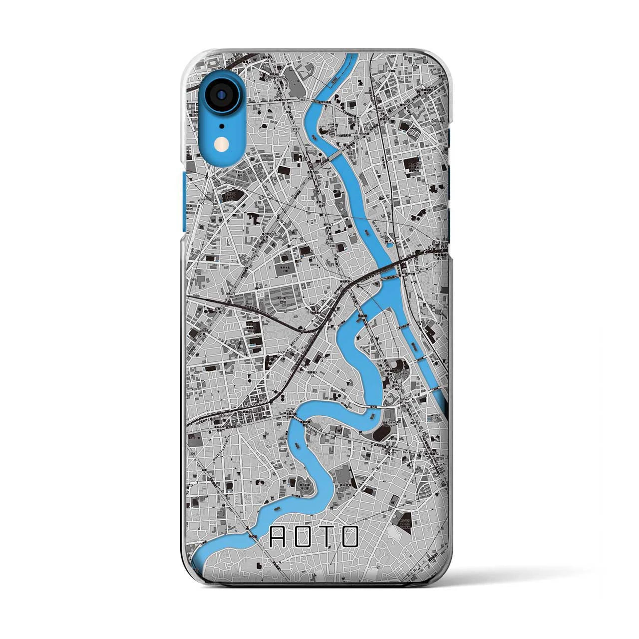 【青砥(東京都)】地図柄iPhoneケース(クリアタイプ)