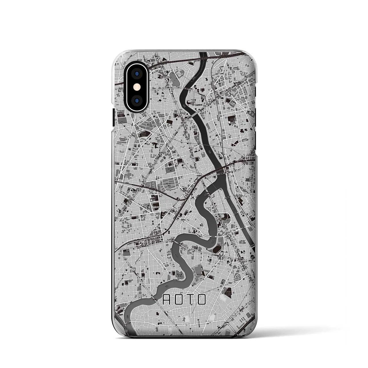 【青砥(東京都)】地図柄iPhoneケース(クリアタイプ)