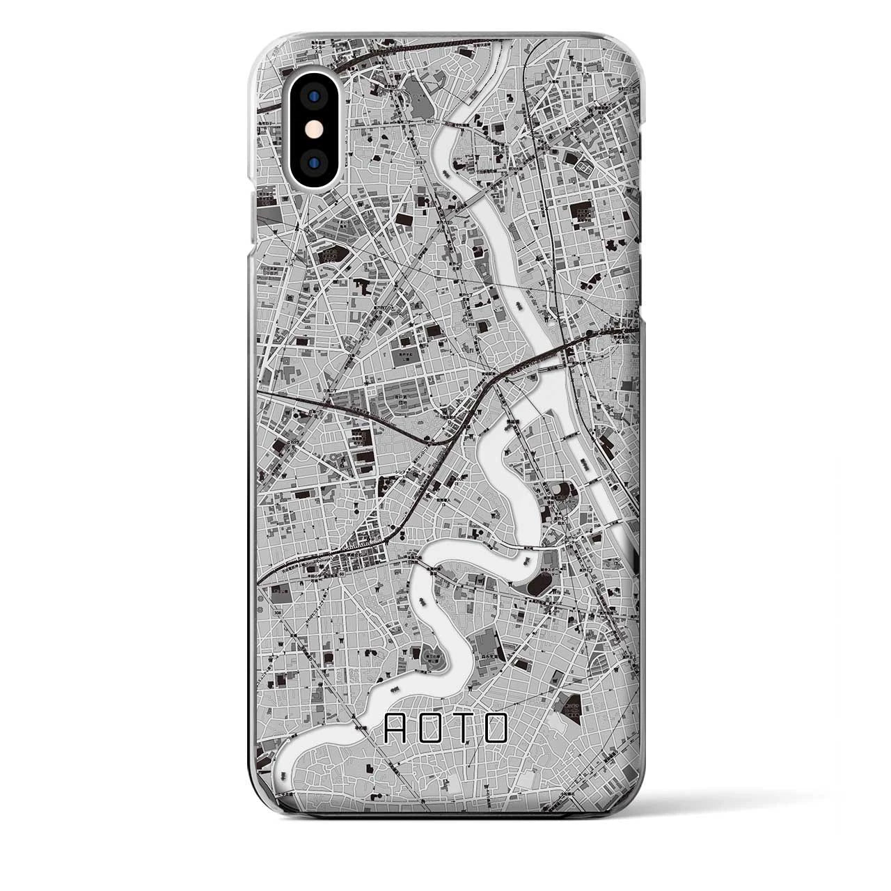 【青砥(東京都)】地図柄iPhoneケース(クリアタイプ)