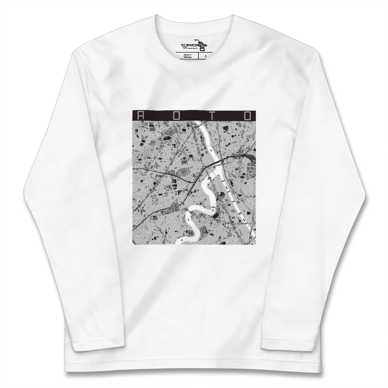 【青砥(東京都)】地図柄ロングスリーブTシャツ