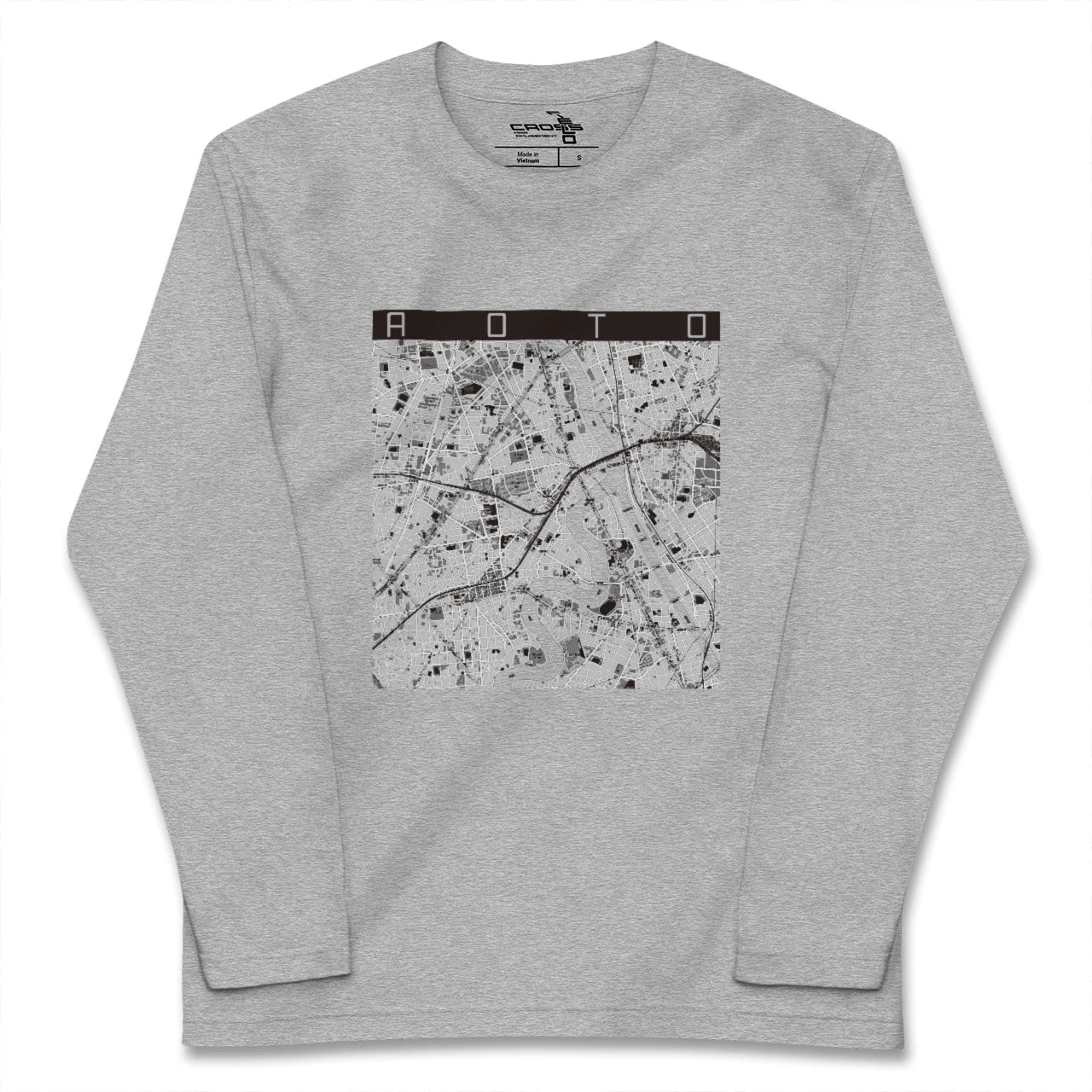 【青砥(東京都)】地図柄ロングスリーブTシャツ