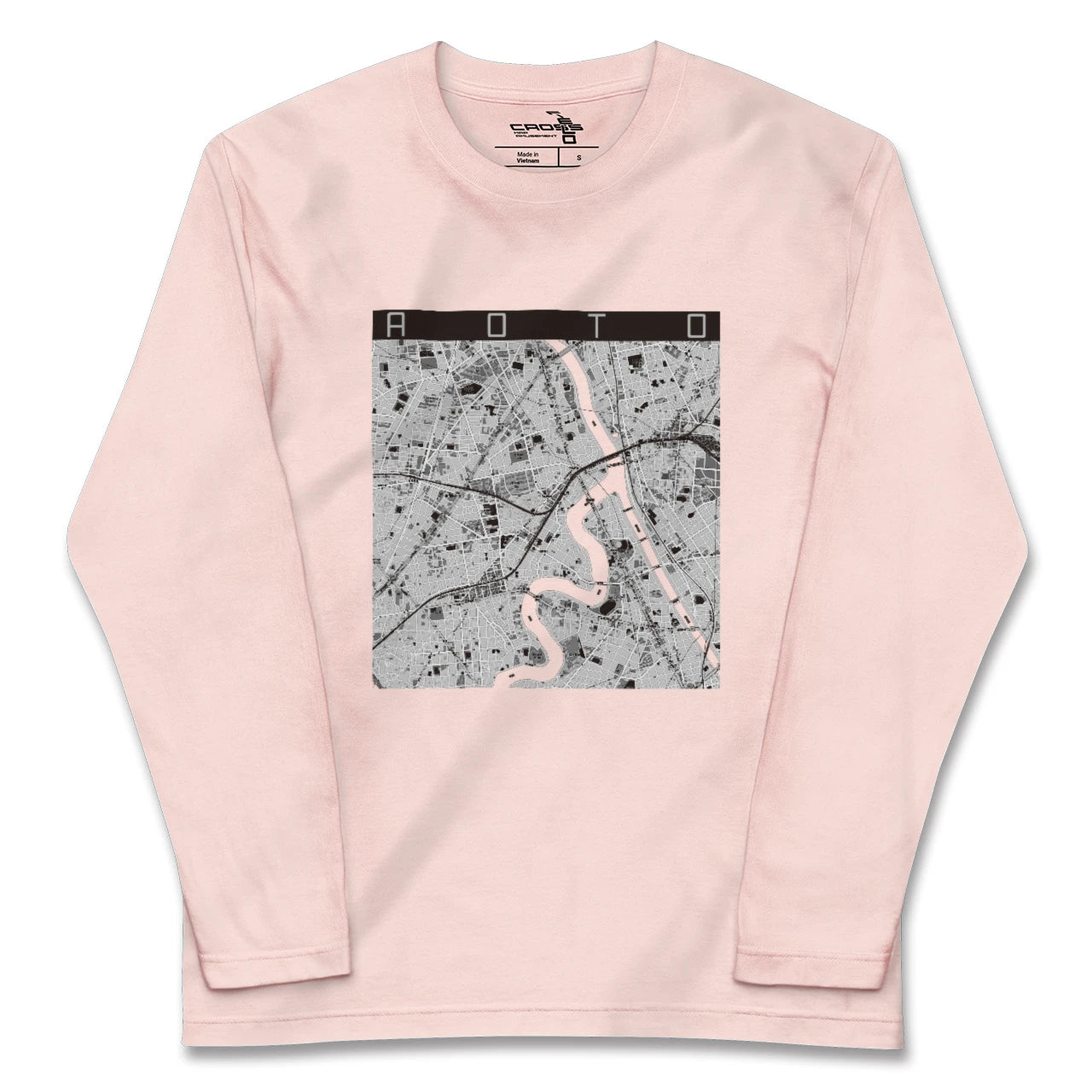 【青砥(東京都)】地図柄ロングスリーブTシャツ