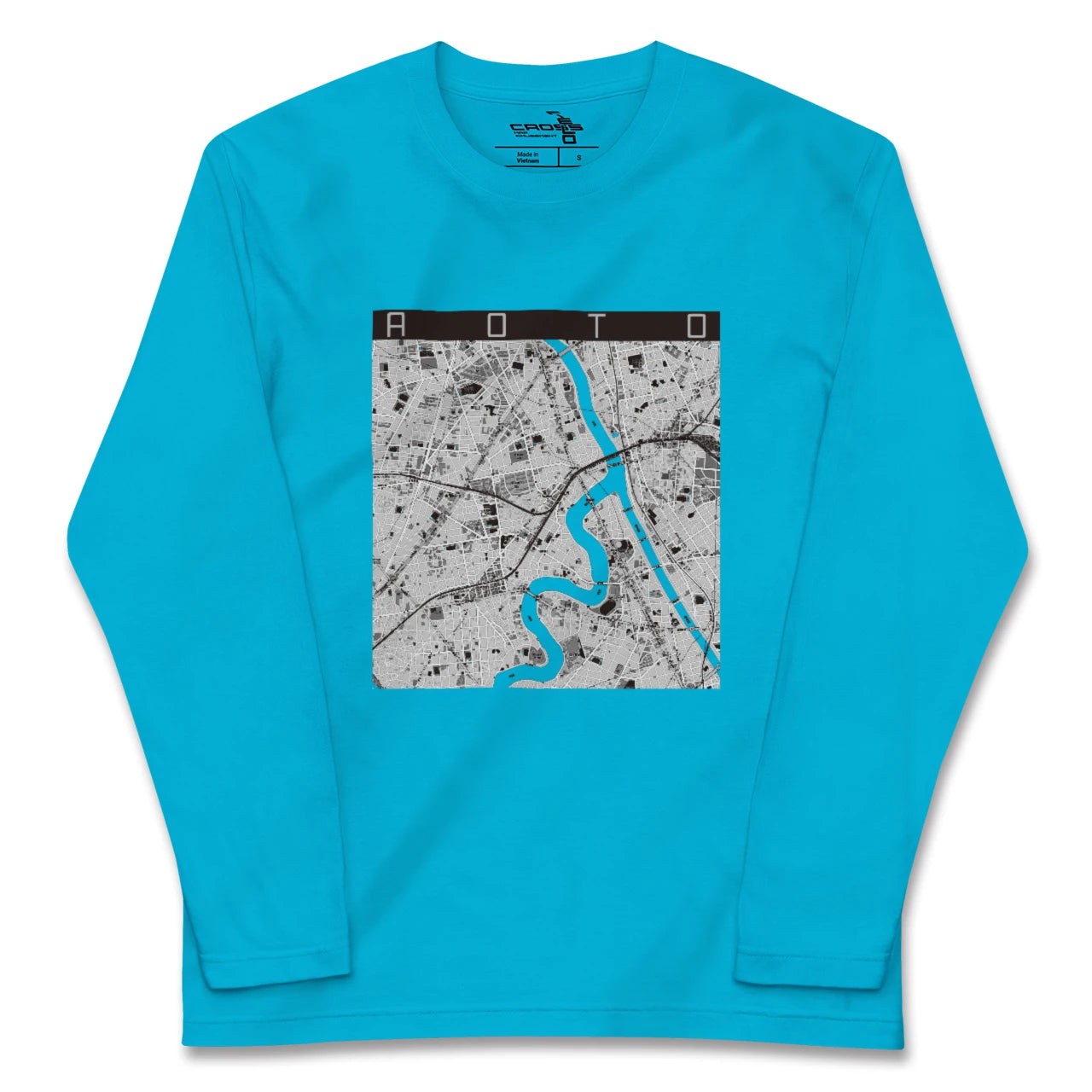 【青砥(東京都)】地図柄ロングスリーブTシャツ
