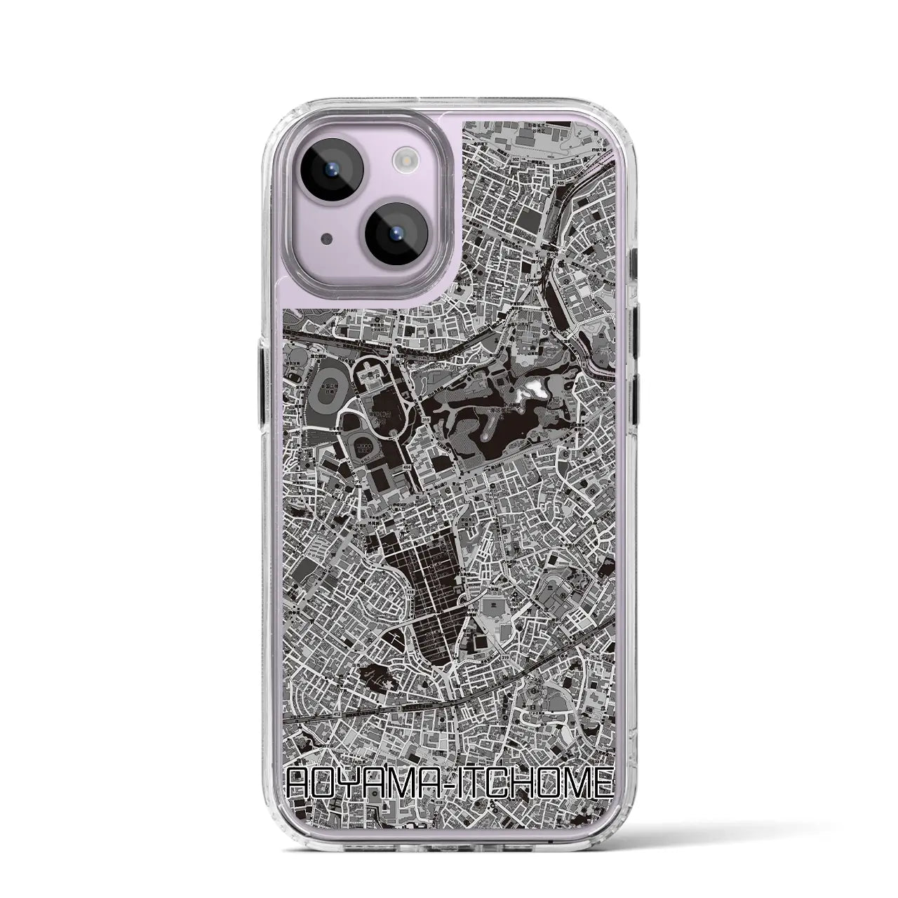 【青山一丁目(東京都)】地図柄iPhoneケース(MagSafeタイプ)