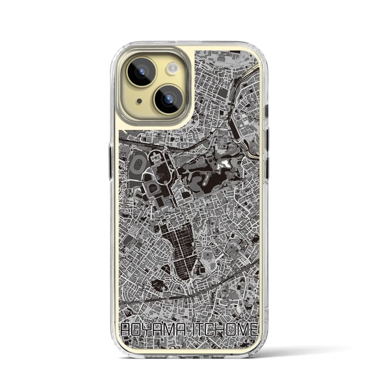 【青山一丁目(東京都)】地図柄iPhoneケース(MagSafeタイプ)
