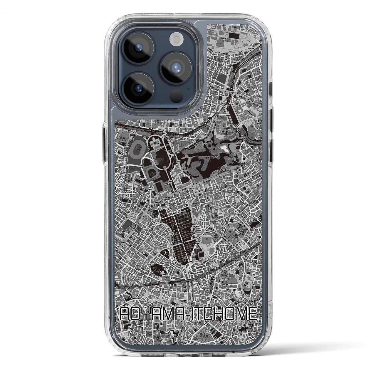 【青山一丁目(東京都)】地図柄iPhoneケース(MagSafeタイプ)
