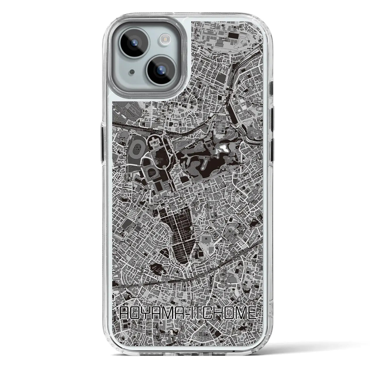【青山一丁目(東京都)】地図柄iPhoneケース(MagSafeタイプ)