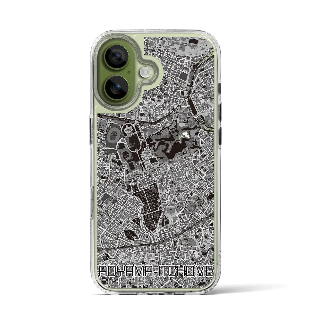 【青山一丁目(東京都)】地図柄iPhoneケース(MagSafeタイプ)