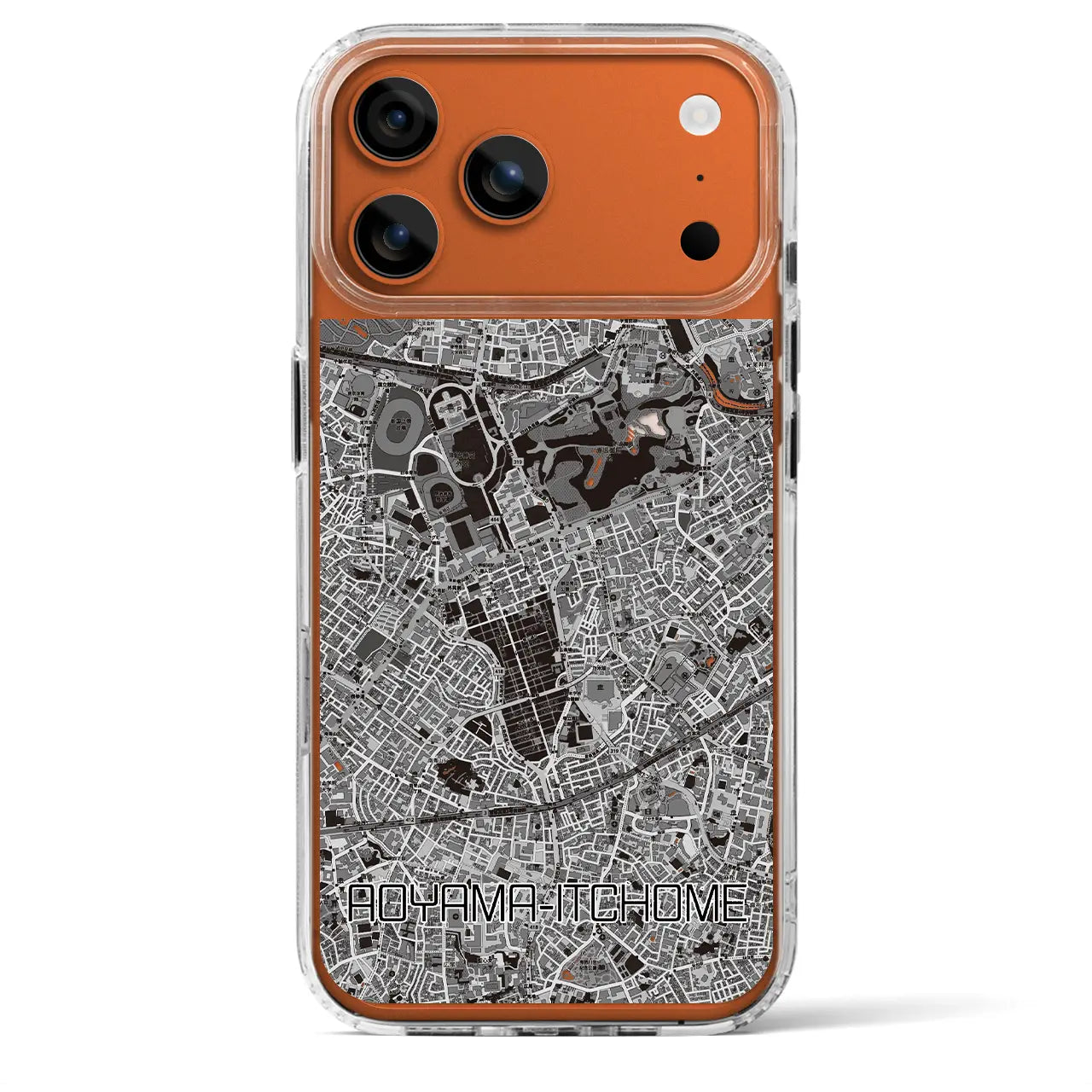 【青山一丁目(東京都)】地図柄iPhoneケース(MagSafeタイプ)