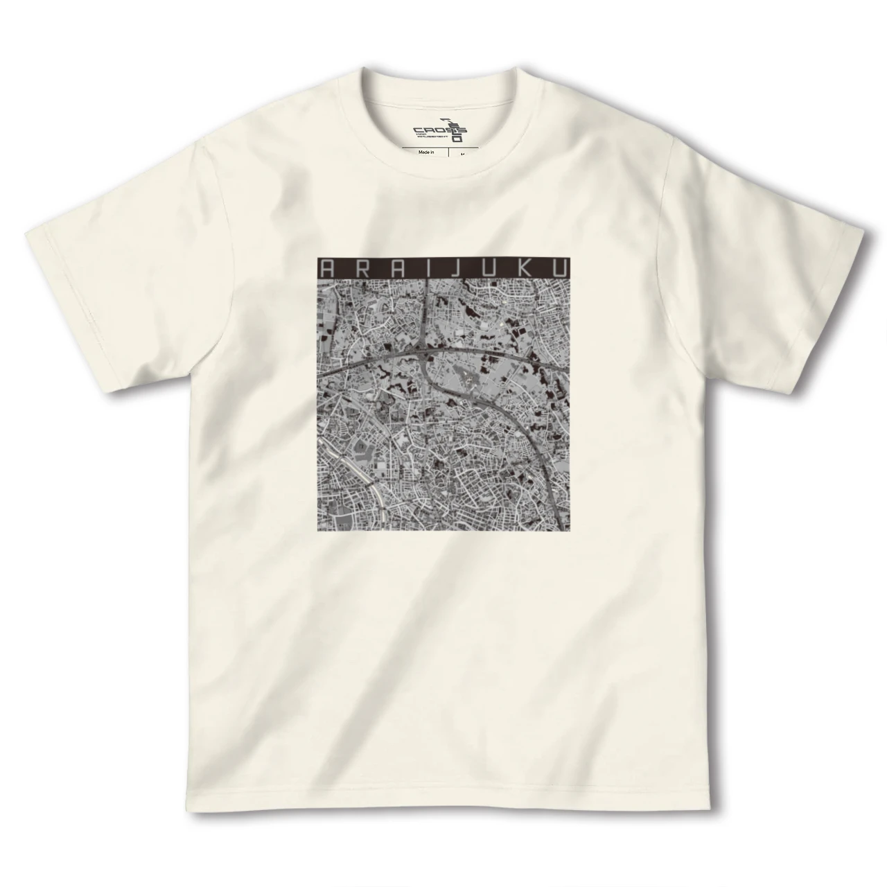 【新井宿(埼玉県)】地図柄ヘビーウェイトTシャツ