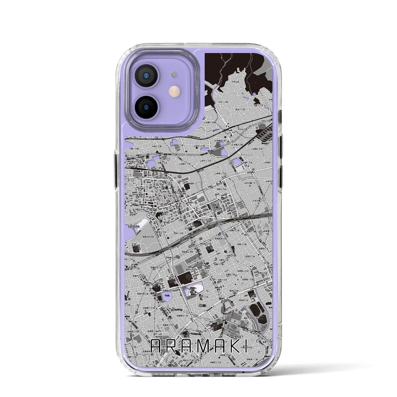 【荒牧(兵庫県)】地図柄iPhoneケース(MagSafeタイプ)