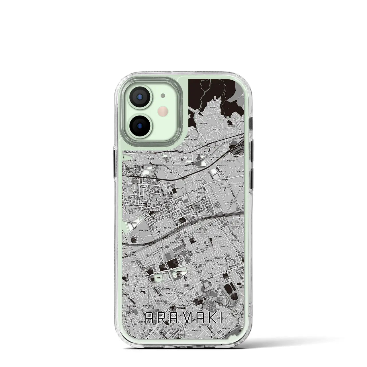 【荒牧(兵庫県)】地図柄iPhoneケース(MagSafeタイプ)