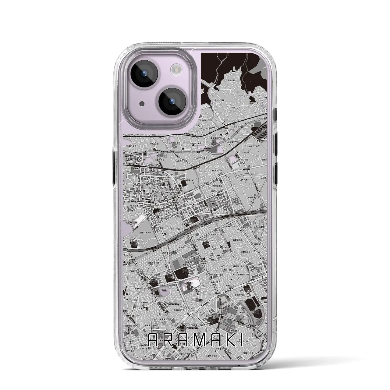 【荒牧(兵庫県)】地図柄iPhoneケース(MagSafeタイプ)