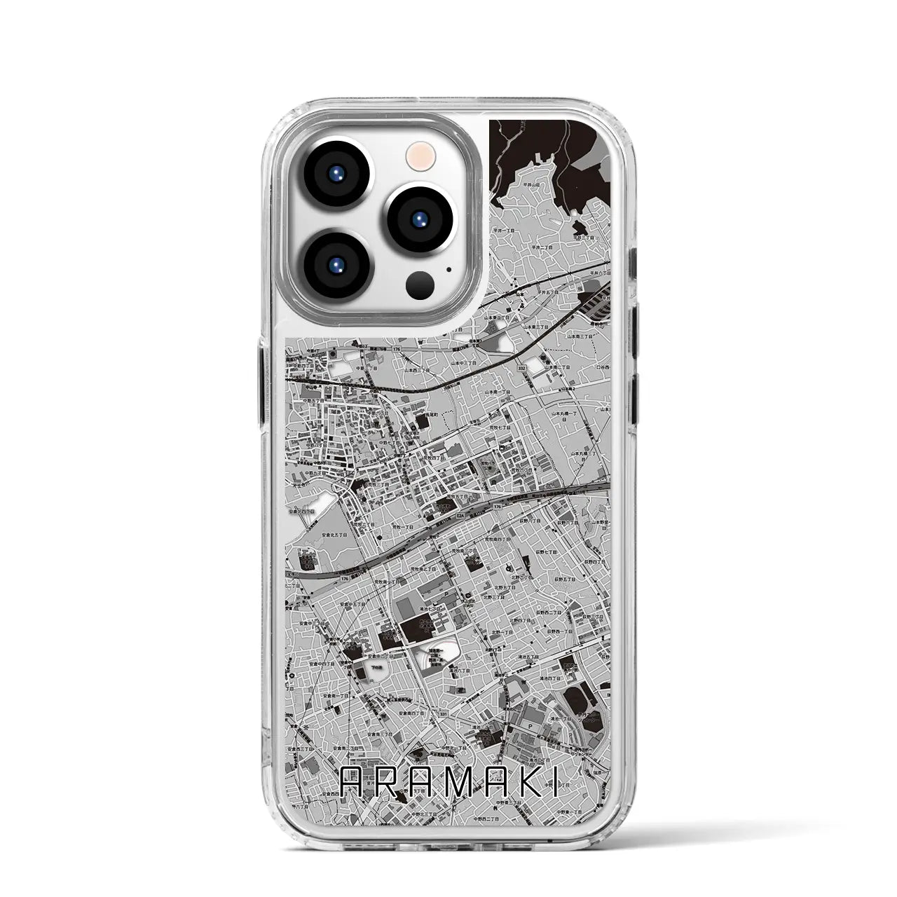 【荒牧(兵庫県)】地図柄iPhoneケース(MagSafeタイプ)