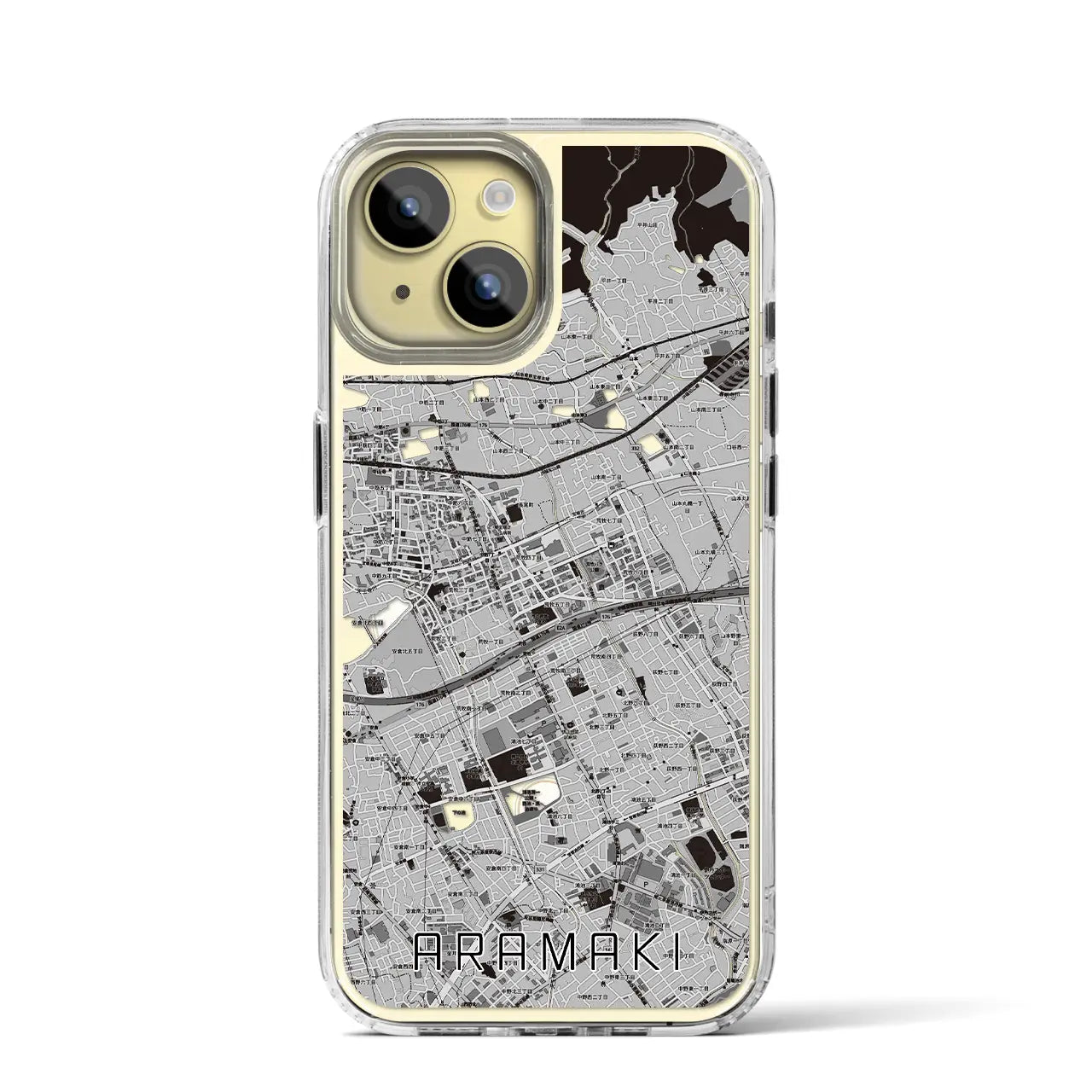 【荒牧(兵庫県)】地図柄iPhoneケース(MagSafeタイプ)