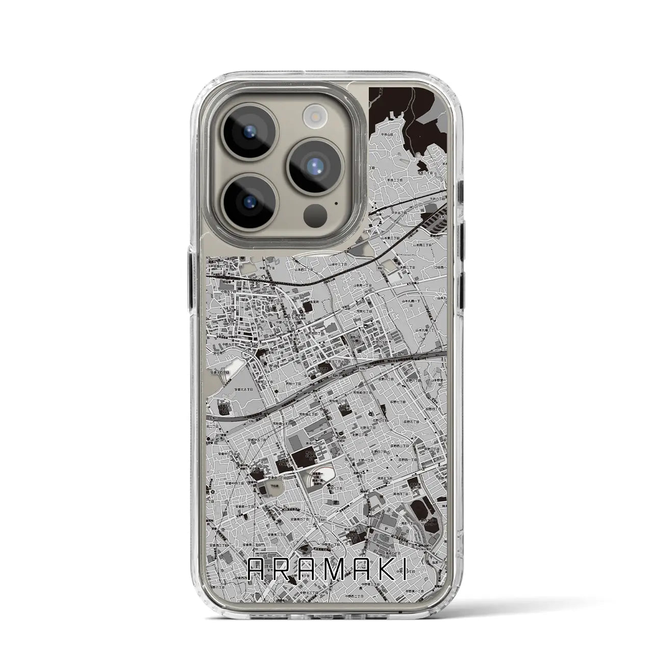 【荒牧(兵庫県)】地図柄iPhoneケース(MagSafeタイプ)