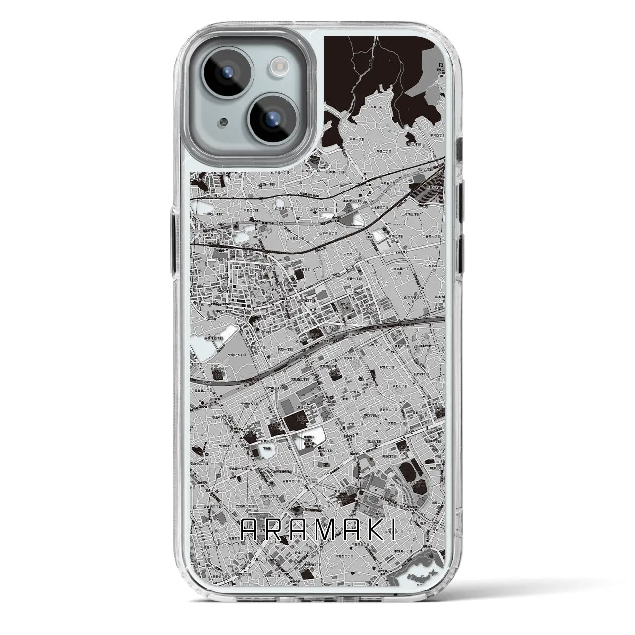 【荒牧(兵庫県)】地図柄iPhoneケース(MagSafeタイプ)