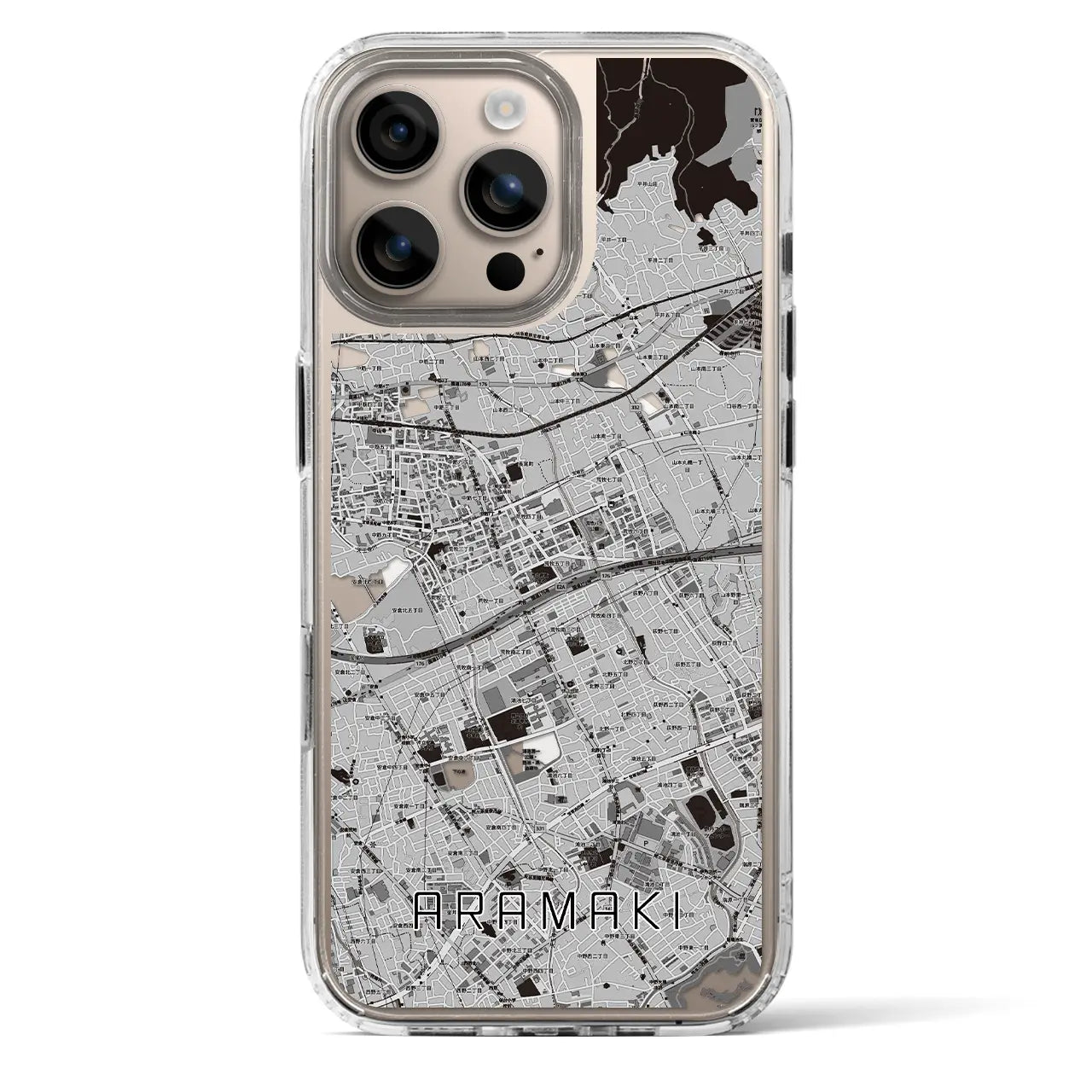 【荒牧(兵庫県)】地図柄iPhoneケース(MagSafeタイプ)